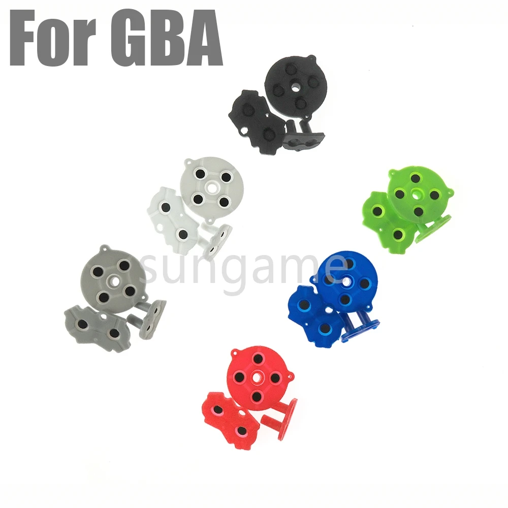 150-セットゴム導電性接着ボタン-a-b-d-パッドゲームボーイ-gba-シリコーンスタート選択キーパッド