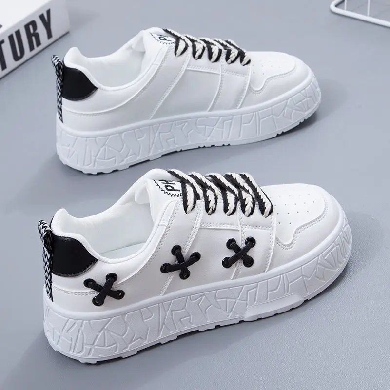 2024 Autu School Girls Sneakers Desginer Stylish Cross Woman Shoes Fashion Spring Summer Vulcan Leather Shoes Womens Tennis Shoe