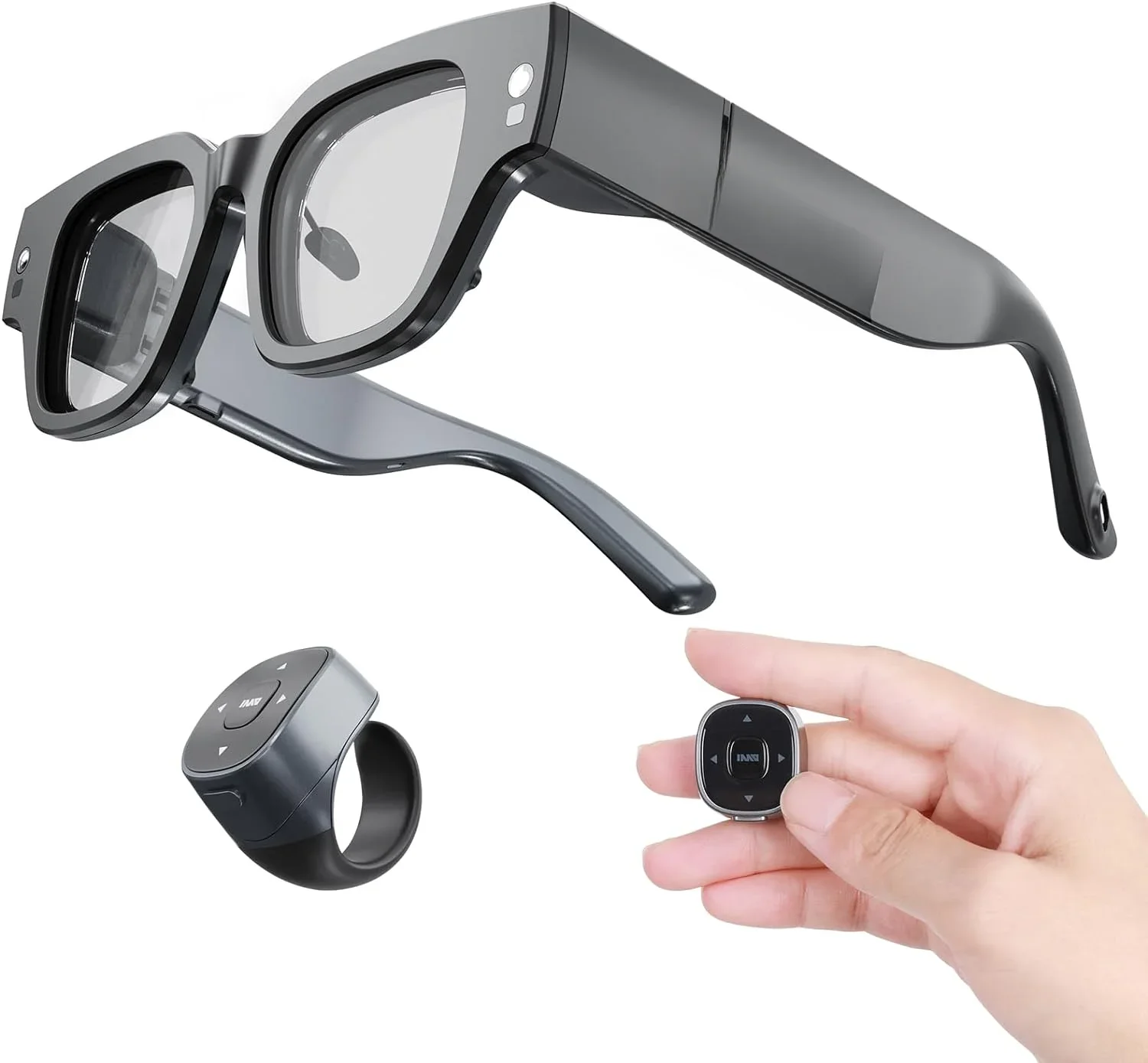 

2 wireless AR full-color display smart glasses with AIGC portable office voice translation