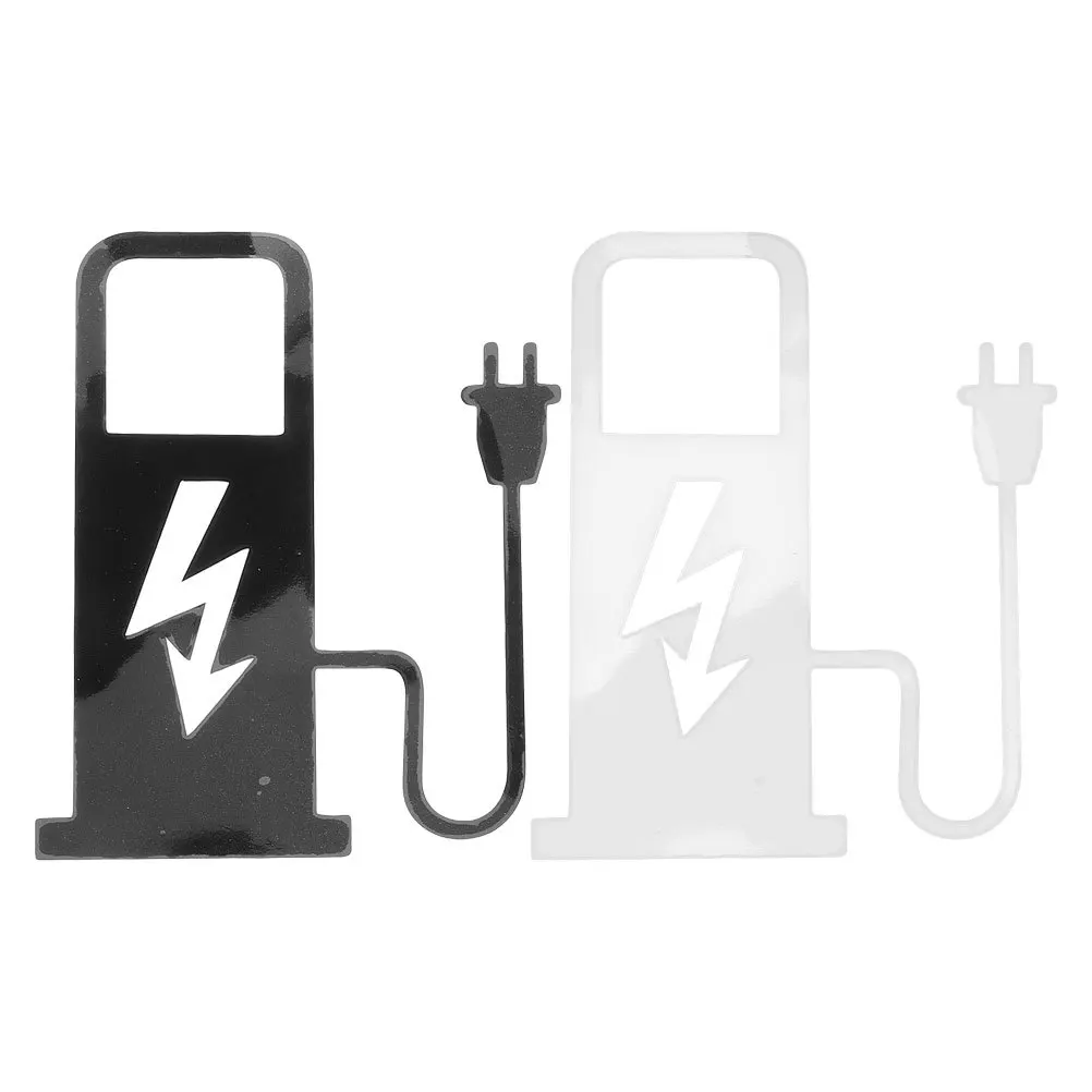 

2Pcs Electric Car Stickers Waterproof Charging Decals Creative Ev Charging Reminder Auto Vinyl Decorations for All Electric
