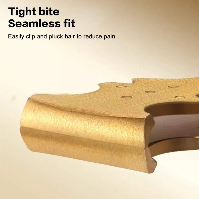 Flaches Bartwerkzeug aus Edelstahl zum Zupfen von Augenbrauen, eingewachsene Haarentfernung, Augenbrauenklammern, Pinzette, Gesichts-Make-up, Augenlid-Anwendung