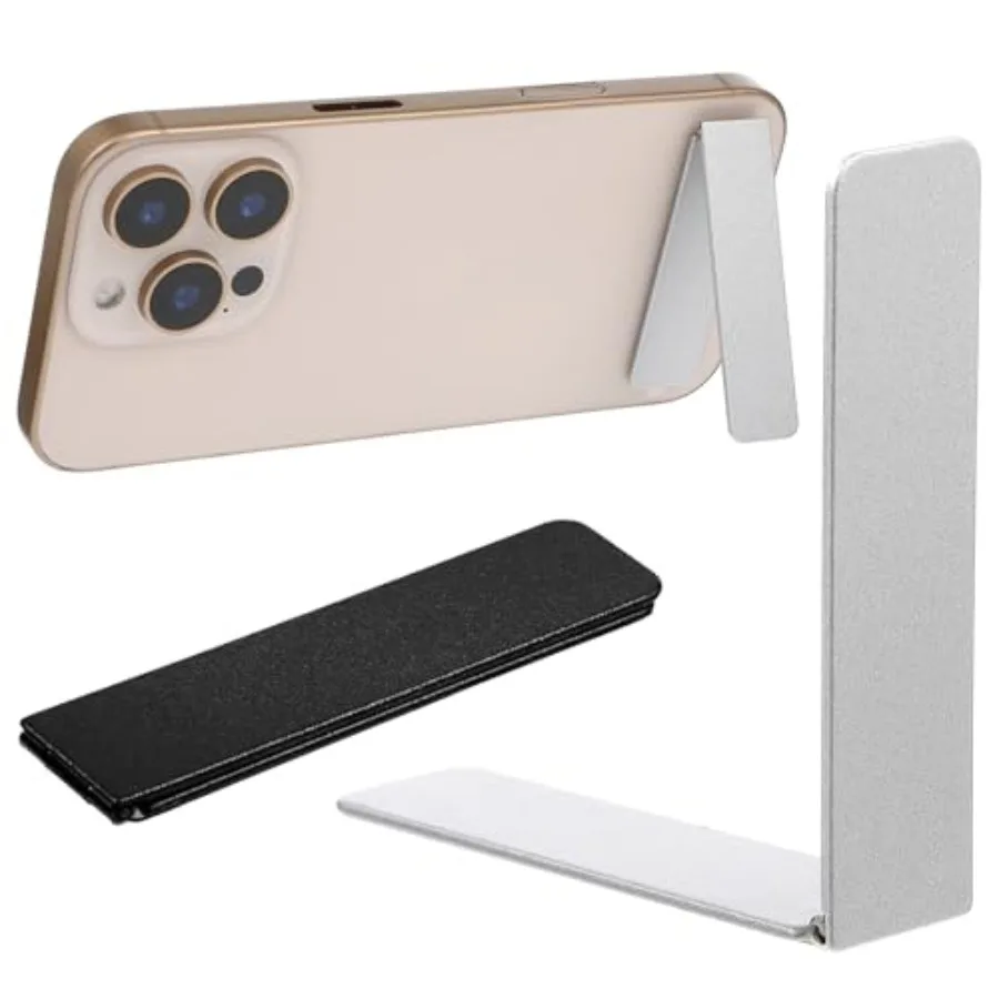 

Desk use, aluminum alloy, matte black, ultra-thin and invisible foldable design for universal smartphone compatibility