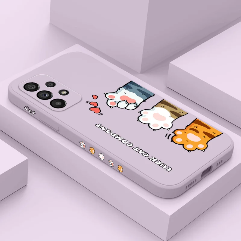 

Super Cute Claws Phone Case For Samsung Galaxy A73 A53 A33 A23 A13 A03 A72 A52 A52S A32 A22 A12 A71 A51 A31 A21S Silicone Cover