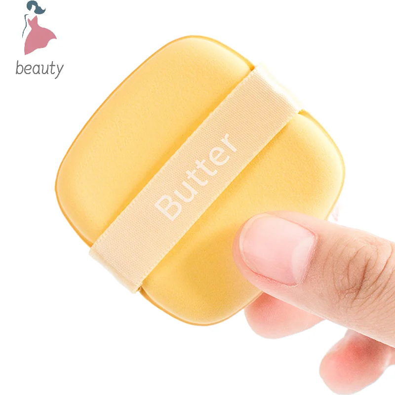 Juego de esponjas de maquillaje amarillas cuadradas para mujer, esponja en polvo, licuadora de crema líquida, herramientas de maquillaje, regalo, 1/6 piezas