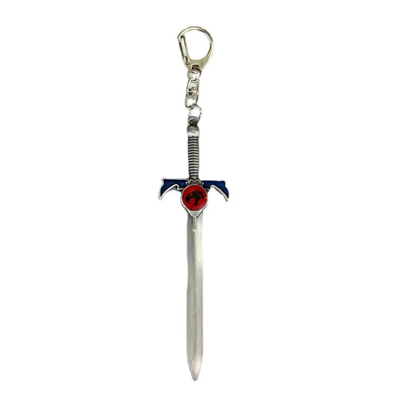 Anime Thundercat Sword Keychain Men Weapon Model Key Chain Key Rings Car Accessories Souvenirs