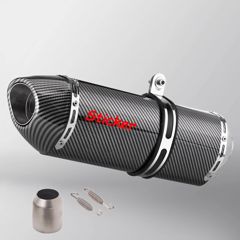 51MM Universal Carbon Fiber Motorcycle Exhaust Pipe Escape DB Killer For Z650 Z900 R77 ER6N YZF R1 R3 S1000RR Z750 MT07 Muffler