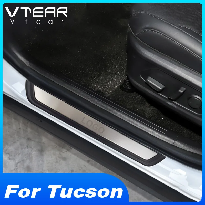 

For Hyundai Tucson Nx4 2021-2024 Car Door Protector Sill Scuff Plate Cover Interior Modification Products Accessories