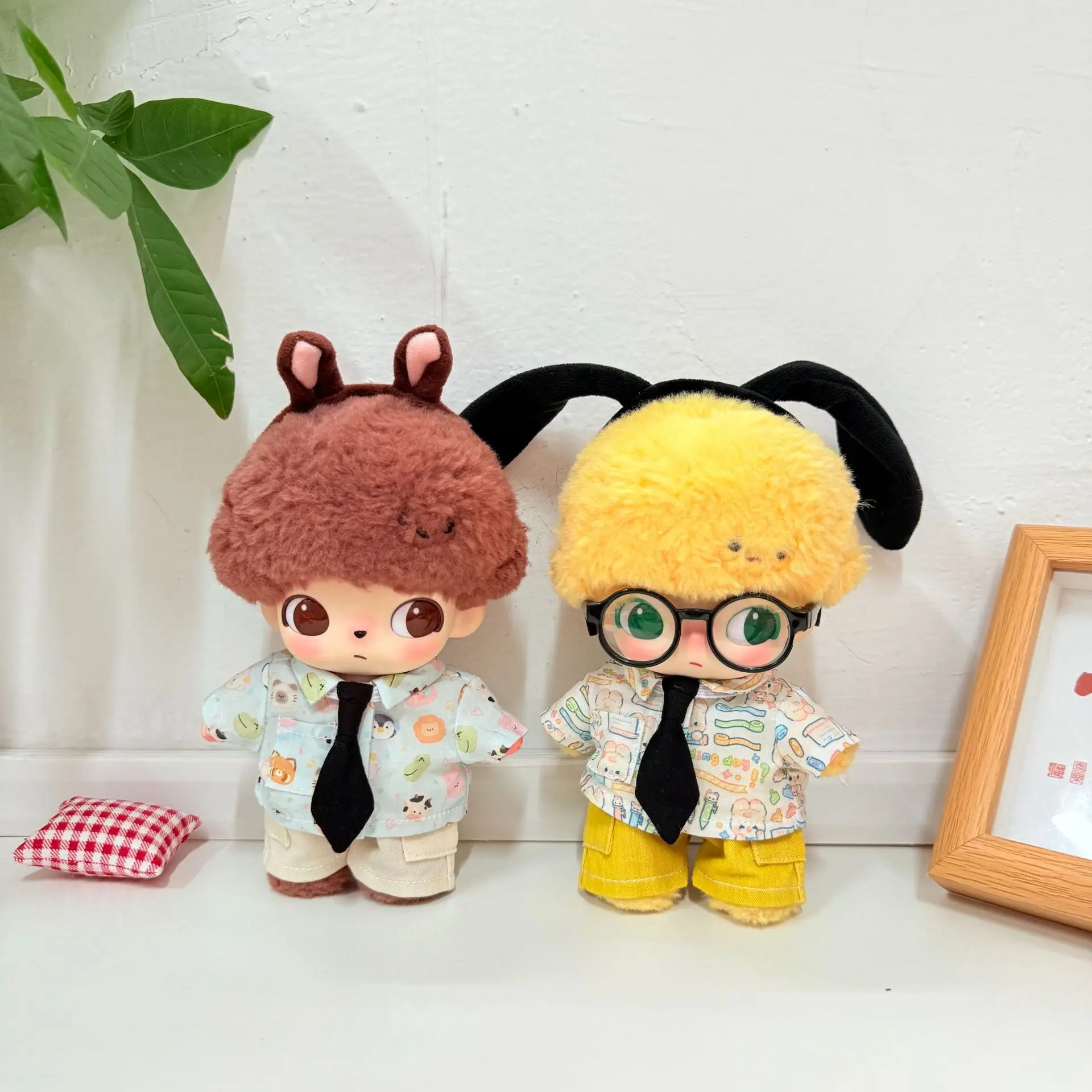 

Для DIMOO WORLD плюшевая очаровательная кукла наряд, костюм с принтом «Маленькое животное», рай, кролик — милый стиль