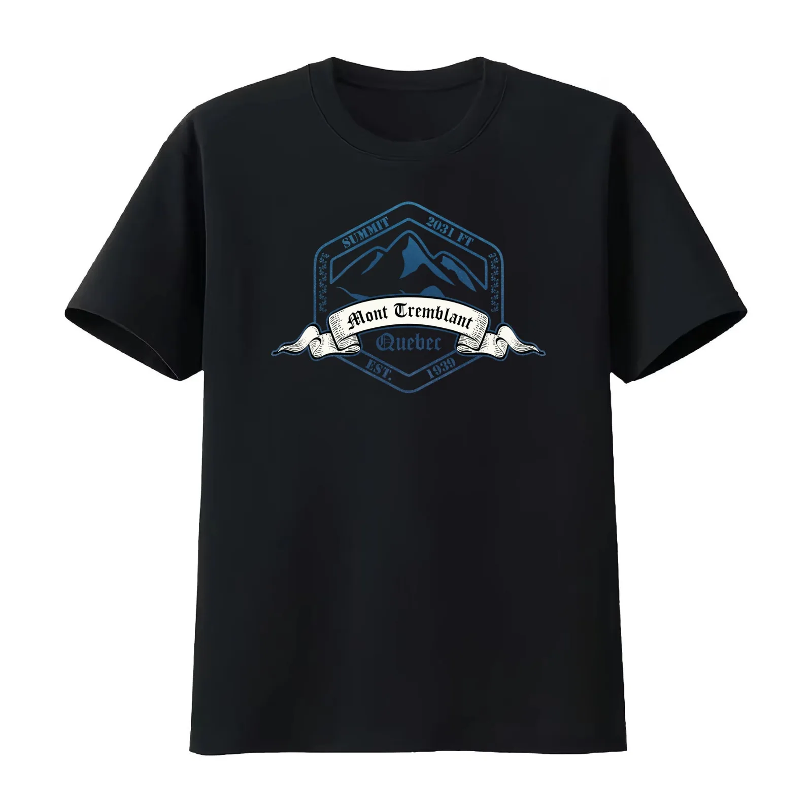 Mont Tremblant Ski Resort Quebec T-Shirt Summer Casual Cotton Tee Oversized Streetwear Tops Vintage Graphic Print