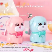 Cute Cartoon Puppy Pencil Sharpener Student Stationery Automatic Lead-in Hand Pencil Sharpener New2024 School Supply Stationery