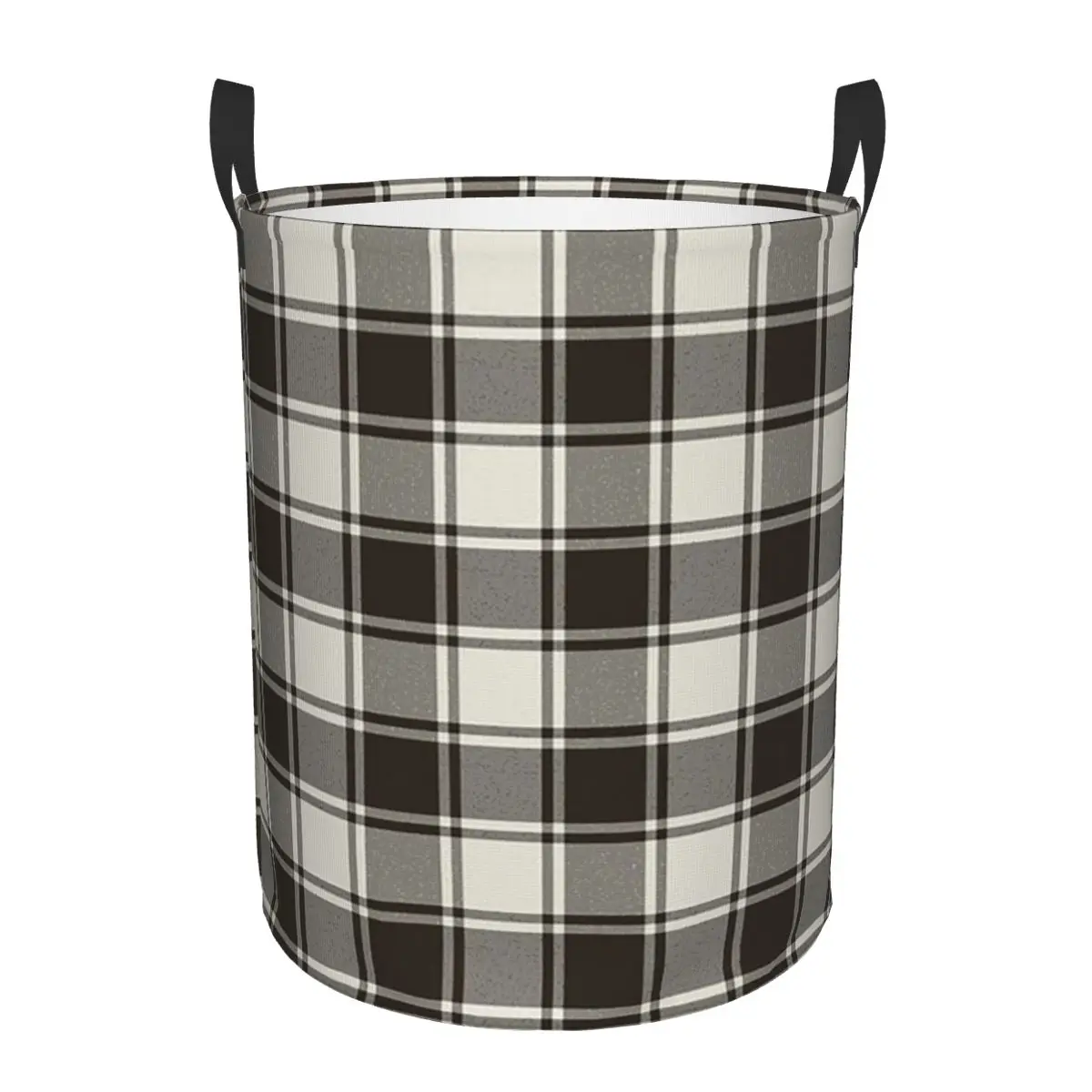 Clan MacFie Black And White Tartan Scotland Scottish Foldable Laundry Baskets Dirty Clothes Home Organizer Large Box For Home