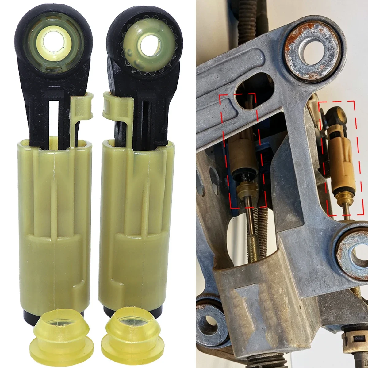 For VW Multivan 2003-2024 Manual Gear Shifter Cable Linkage Collet Shift Selector Connect End Rod Bowden Lock Bushing Repair kit