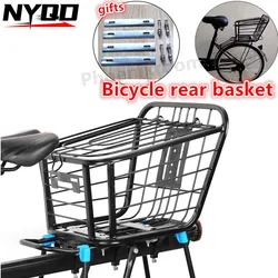 Bicycle Basket Rear Bike Pannier Cycling Handlebar Mount Shelf Luggage Storage Cargo Front Rack Tail Seat Trunk Bag For Pet Dogs