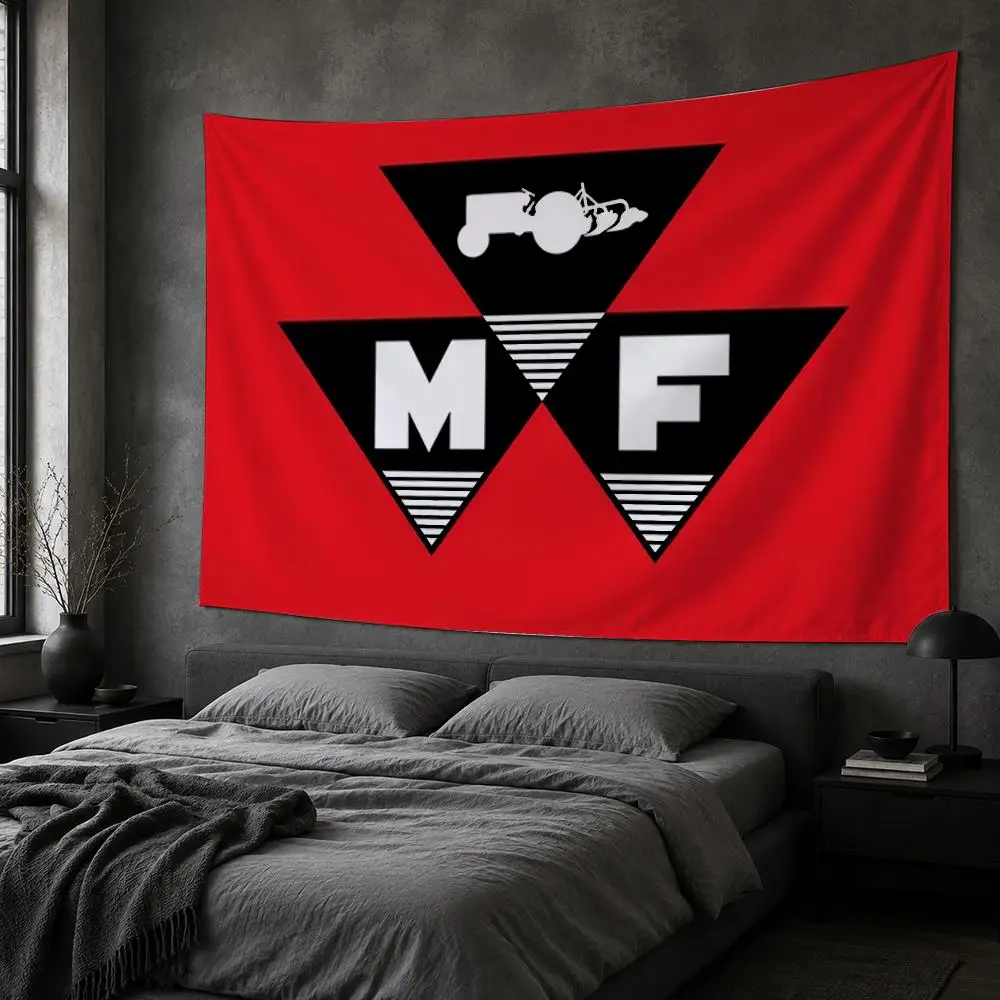 M-Massey Ferguson Tractor Tapestry Bedroom Living Room Bar Party House Home Dorm Interior Wall Decor Background Banner