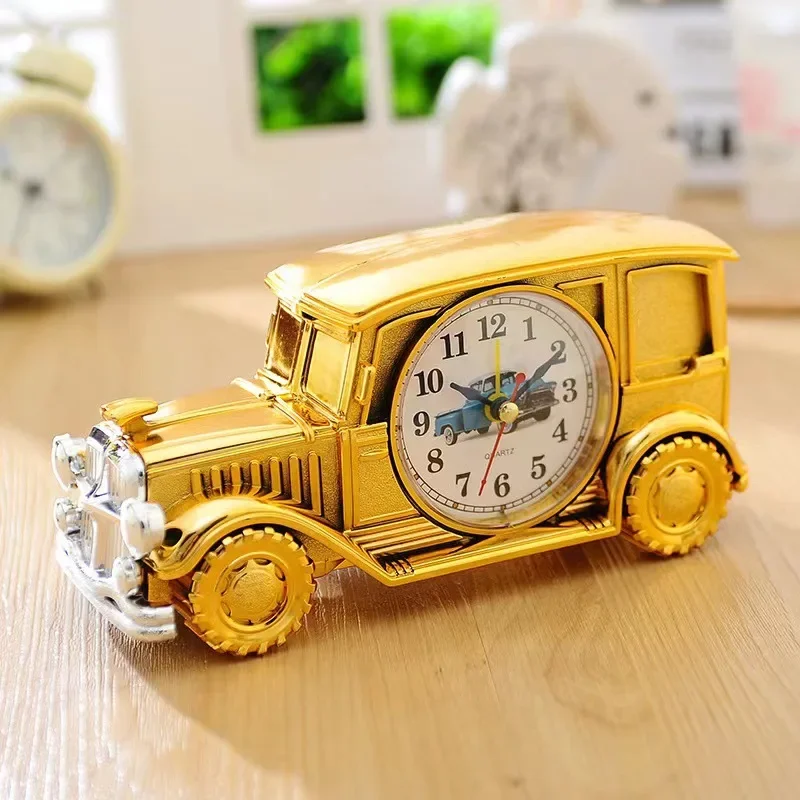 Retro Classic Car Alarm Clock Wholesale Daily Necessities Chidren Gift Creative Student Bedside Clocks Watch Home Decoration