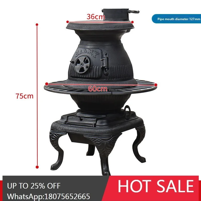

SGF Heating Stove for Home Winter Indoor Cast Iron Fireplace with High-End Feel