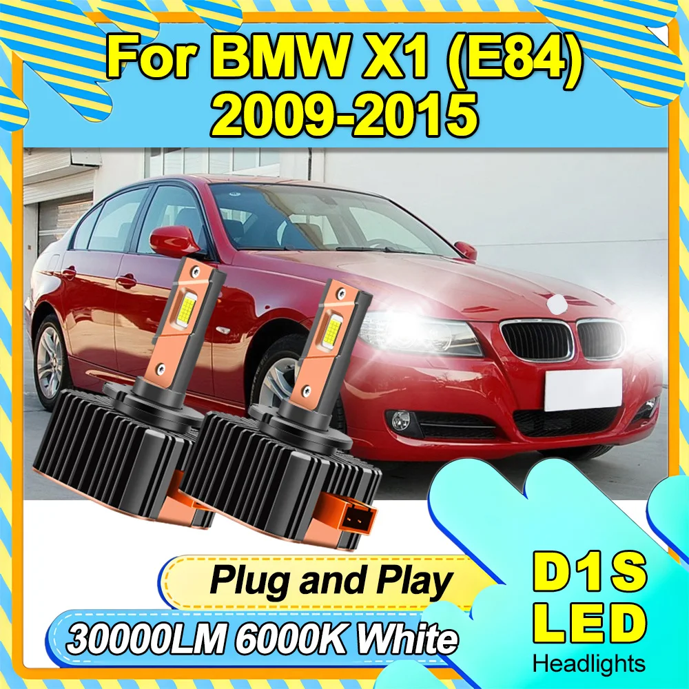 

2 шт. HID ксеноновые фары 6000K белые автомобильные фары Canbus 30000LM мощные светодиодные фары 120 Вт 12 В для BMW X1 (E84) 2009-2015