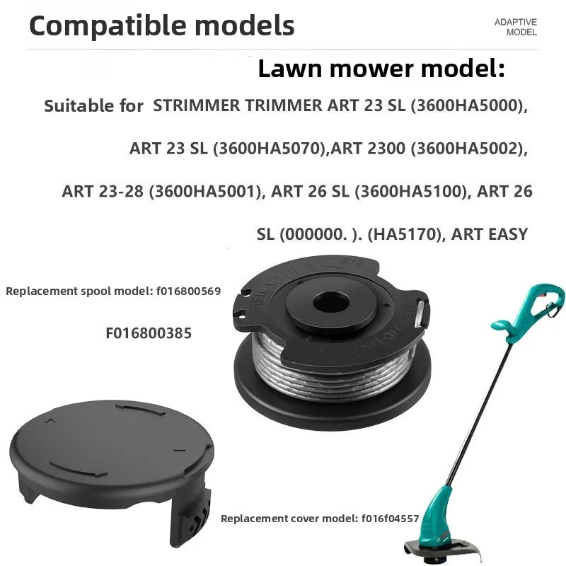Mowing Accessories F016800569/F016800385 Replacement of Spool Lawn Head Lawn Rope