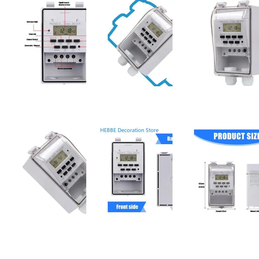 projetos-impermeaveis-​​do-componente-programavel-do-temporizador-b0kc-40a-110v-para-o-controle-interno-exterior