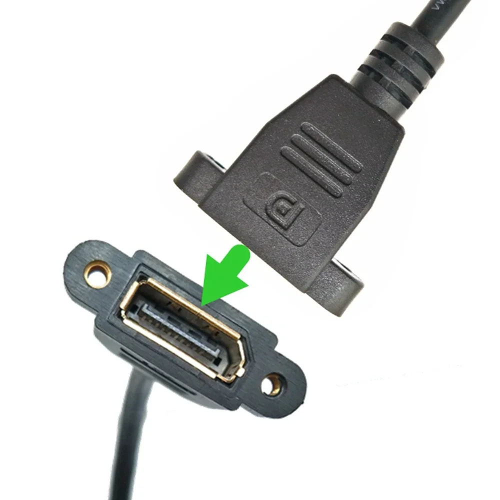 MINI Displayport 90 درجة خط تمديد الكوع العلوي والسفلي والأيمن Mini dp ذكر إلى أنثى dp كبيرة إلى 30 سنتيمتر