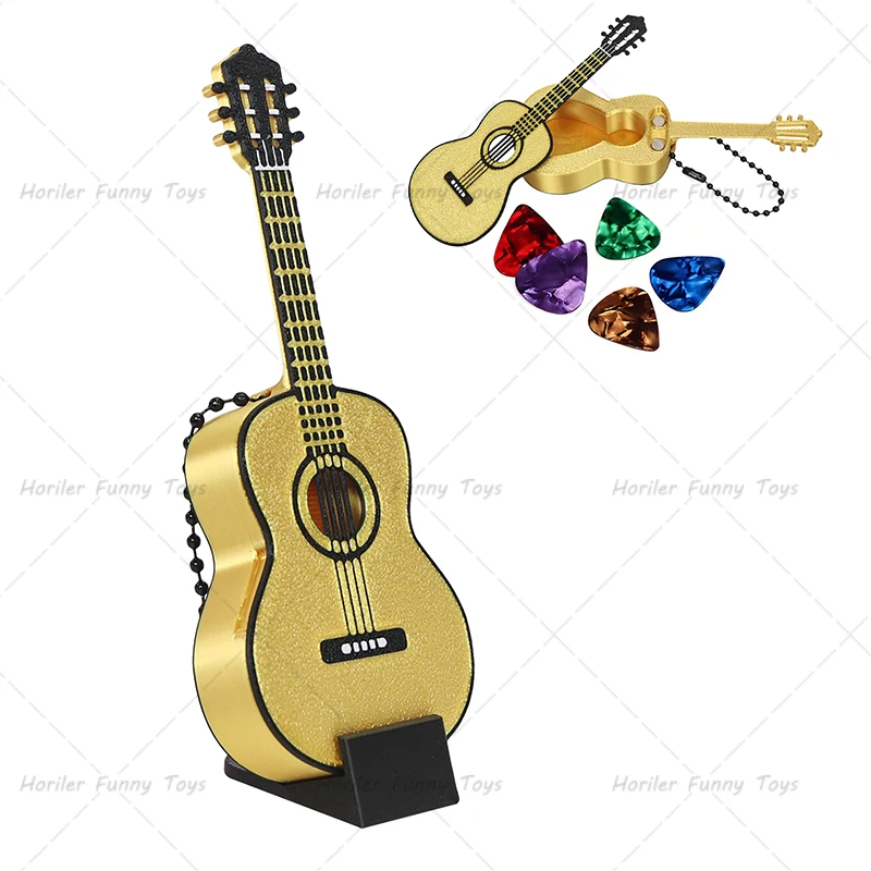 3D-Gedruckter Gitarren-Plektrenhalter in Lautsprecherform, Doppelschichtiger Wasserdichter Gitarren-Plektren-Organizer, Plektren-Aufbewahrungs- und Präsentationsbox – Detail 16