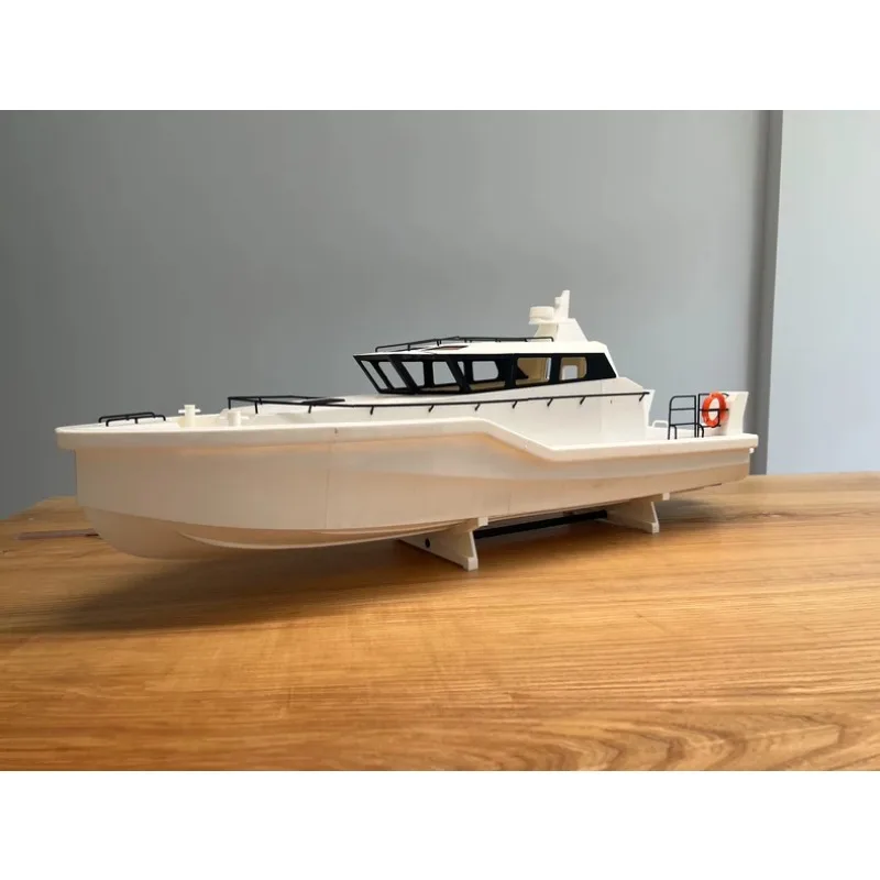 RC Patrol Boat Water Jet 3D Printed Custom Kit M-Jet-35 Pump-Jet Powered Metal Propeller DIY Model Ship Length 85cm ABS PETG PLA