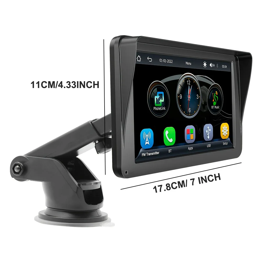 7.0 inch Car Radio Multimedia Video Player Wireless Carplay And Wireless Android Auto Portable Universal Touch Screen