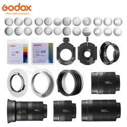 Godox Gobo Set Lens CCT Adjustment Color Effects Gel Frame Iris Diaphragm for BFP Flash BLP BP-SE LED Projection Attachment