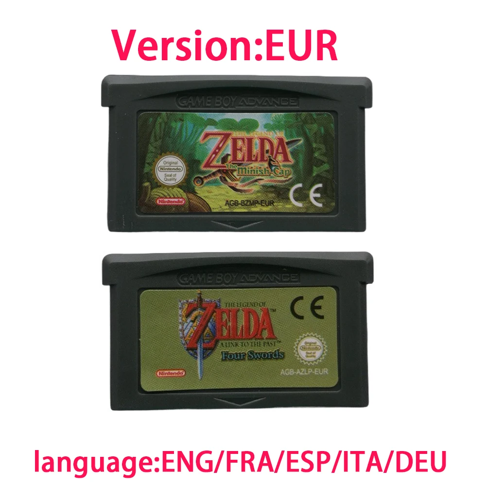 ##GBA Game Cartridge 32 Bit Video Game Console Four Swords Game Card Link To The Past Awakening DX Minish Cap Oracle of Seasons