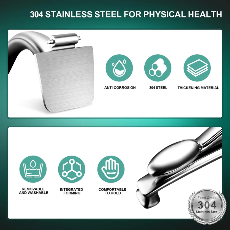 AB13-Handheld Stainless Steel Lemon/Orange Pomegranate Citrus Juicer Press Manual Squeezer With Non-Slip Grip,For Home Kitchen