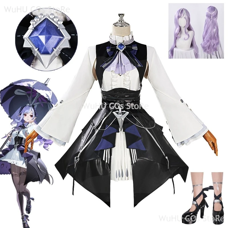 Vivian Cosplay Costume Dress Game Zenless Zone Zero ZZZ Mockingbird Vivian Cosplay Wig Shoes Full Set Women Halloween Roleplay