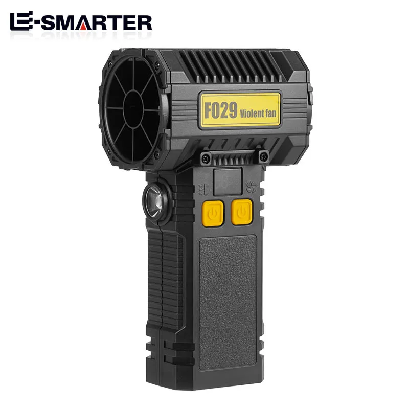 Ventilador violento de emergência para sopro de neve, portátil, carregamento usb, turbina, sucção, dupla finalidade, remoção de poeira