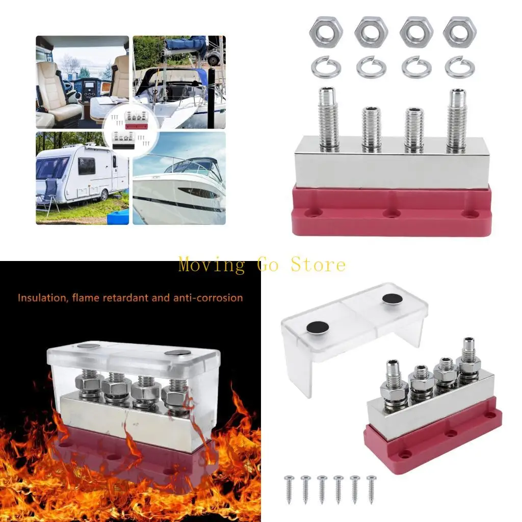 

B5XD Marine Grade 600A Copper Bus Bar Suitable for High Current Distribution in Motorhomes & Yachts Boats and Heavy Equipment