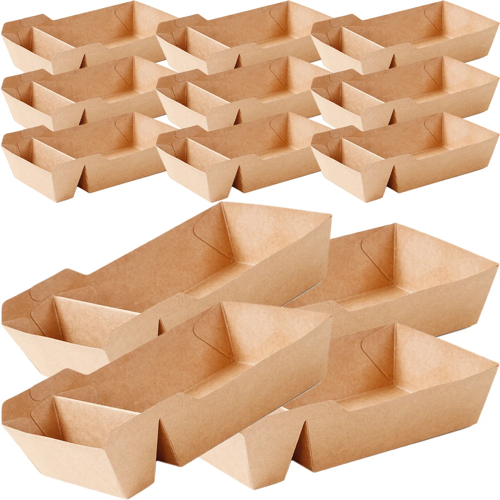 50Pcs Snack Boxes Paper French Fires Favor Boxes Candy Containers for Party snack box fried potato chips chicken rice meal box