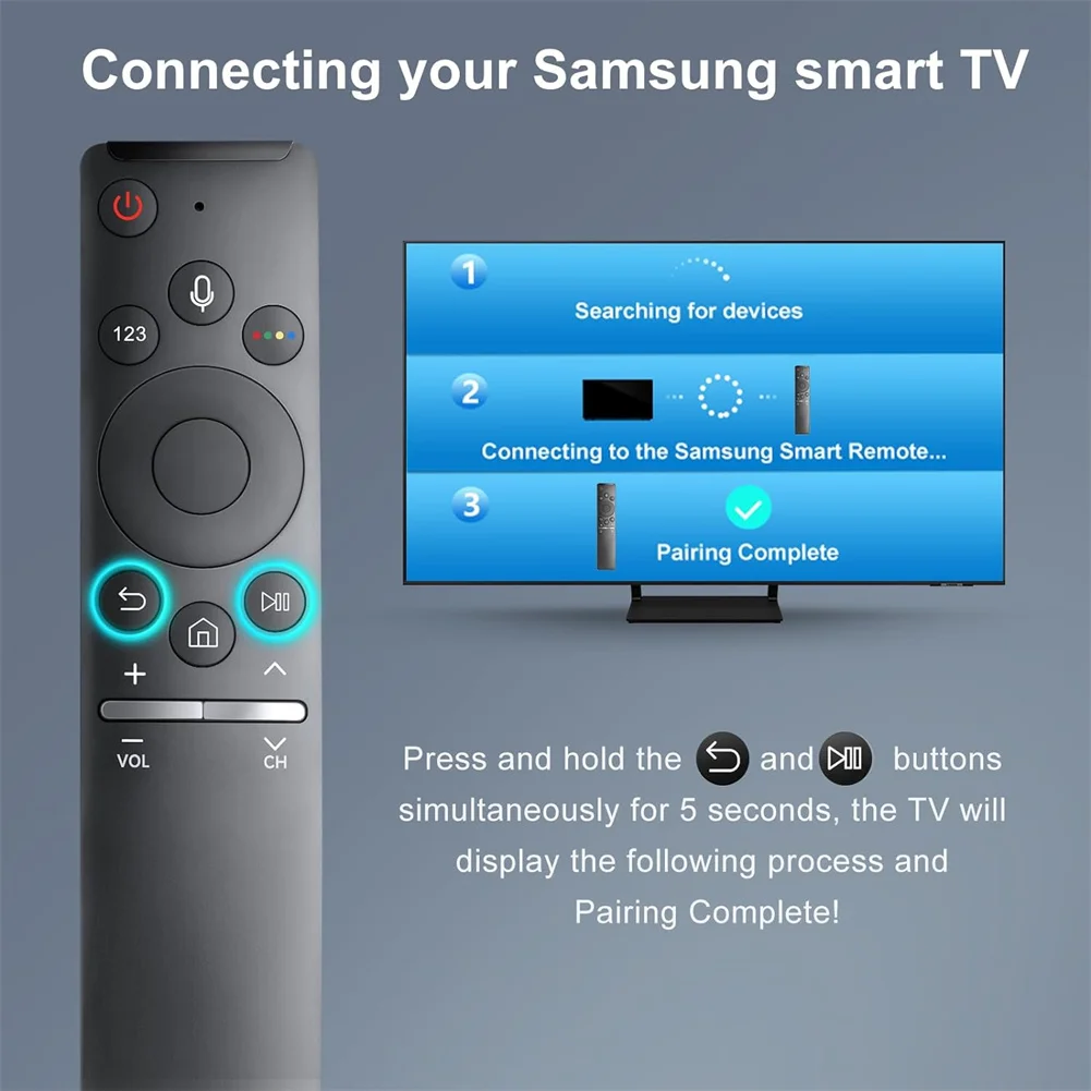 

Voice Replacement For Smart TV, Upgraded BN59-1266A BN59-01265A For TV Remote With Voice Function Accessories