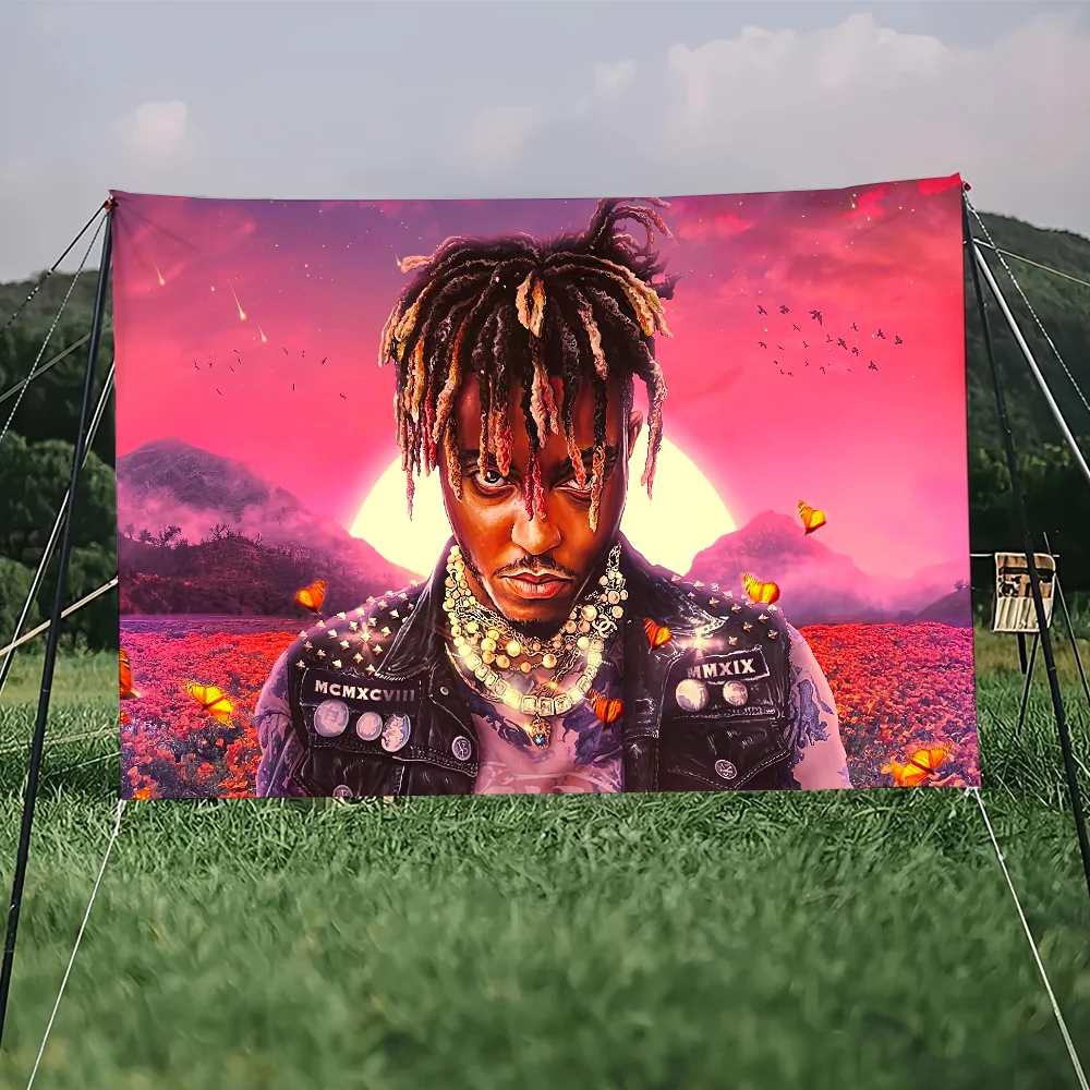 American rapper J-Juice WRLD flag For Picnic Party Camping Banner Outdoor Atmosphere Cloth