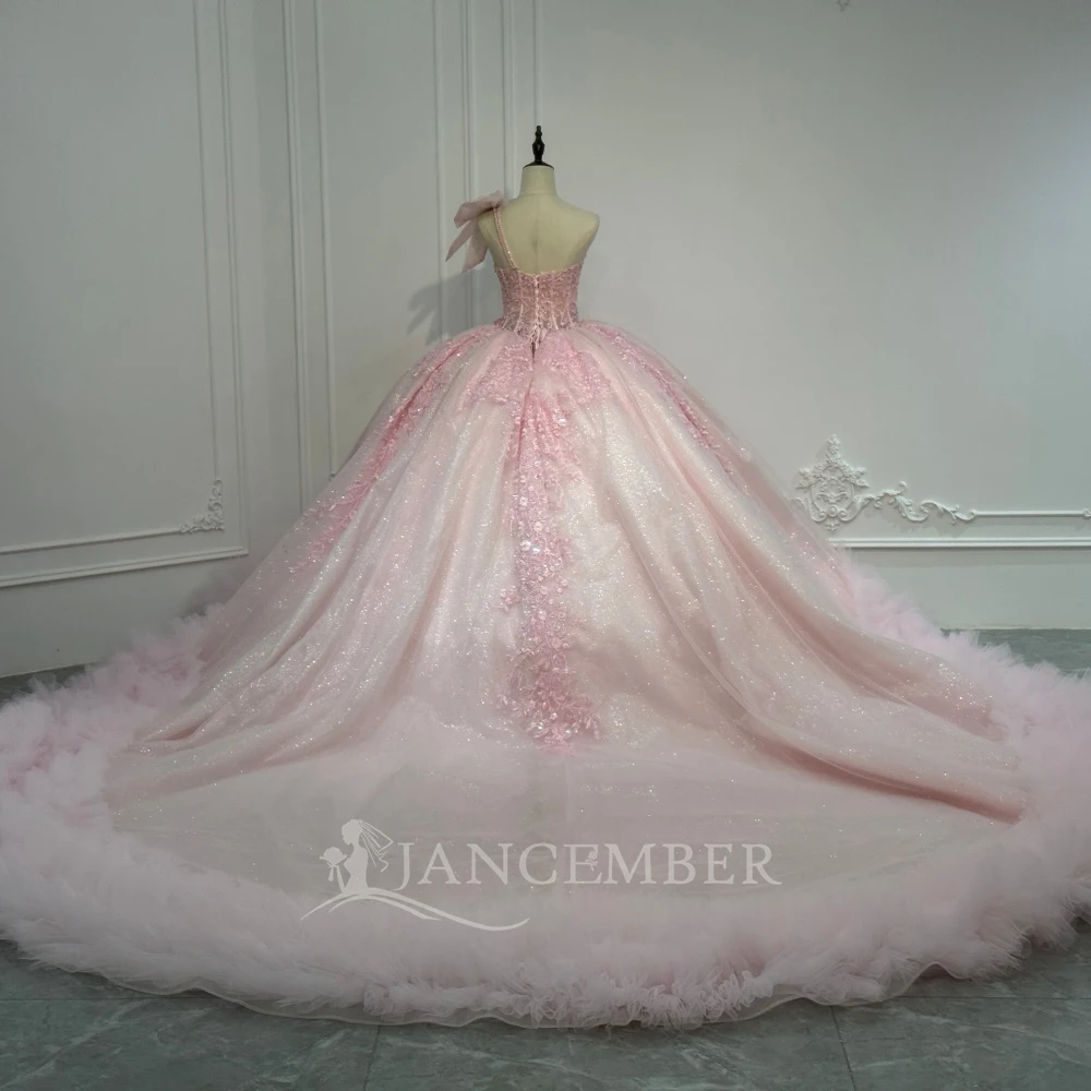 Floral Lace Quinceanera Dress for Teens Coming of Age Party Gown Off the Shoulder Beaded Ball Gown Sweet 15 Dresses Customized
