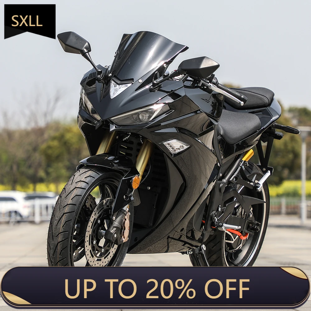 

Электрический спортивный мотоцикл SXLL-V6 5000W 72V, двухколесный внедорожник, скорость до 110 км/ч, для бездорожья