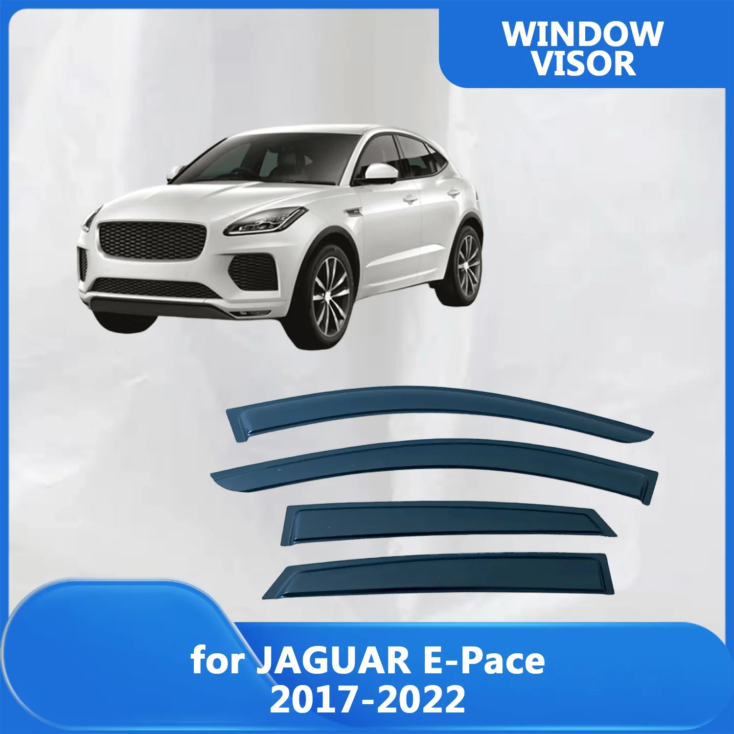 

Window Visor for JAGUAR E-Pace 2017 2018 2019 2020 2021 2022 Wind Deflectors Rain Guards Door Visor Vent