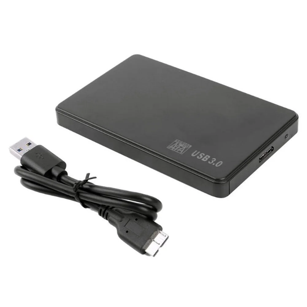 البلاستيك USB 2.0/3.0 الضميمة الخارجية 2.5 بوصة SATA SSD HDD محول صندوق المحمول HDD مع كابل يو اس بي الحقيبة جديد