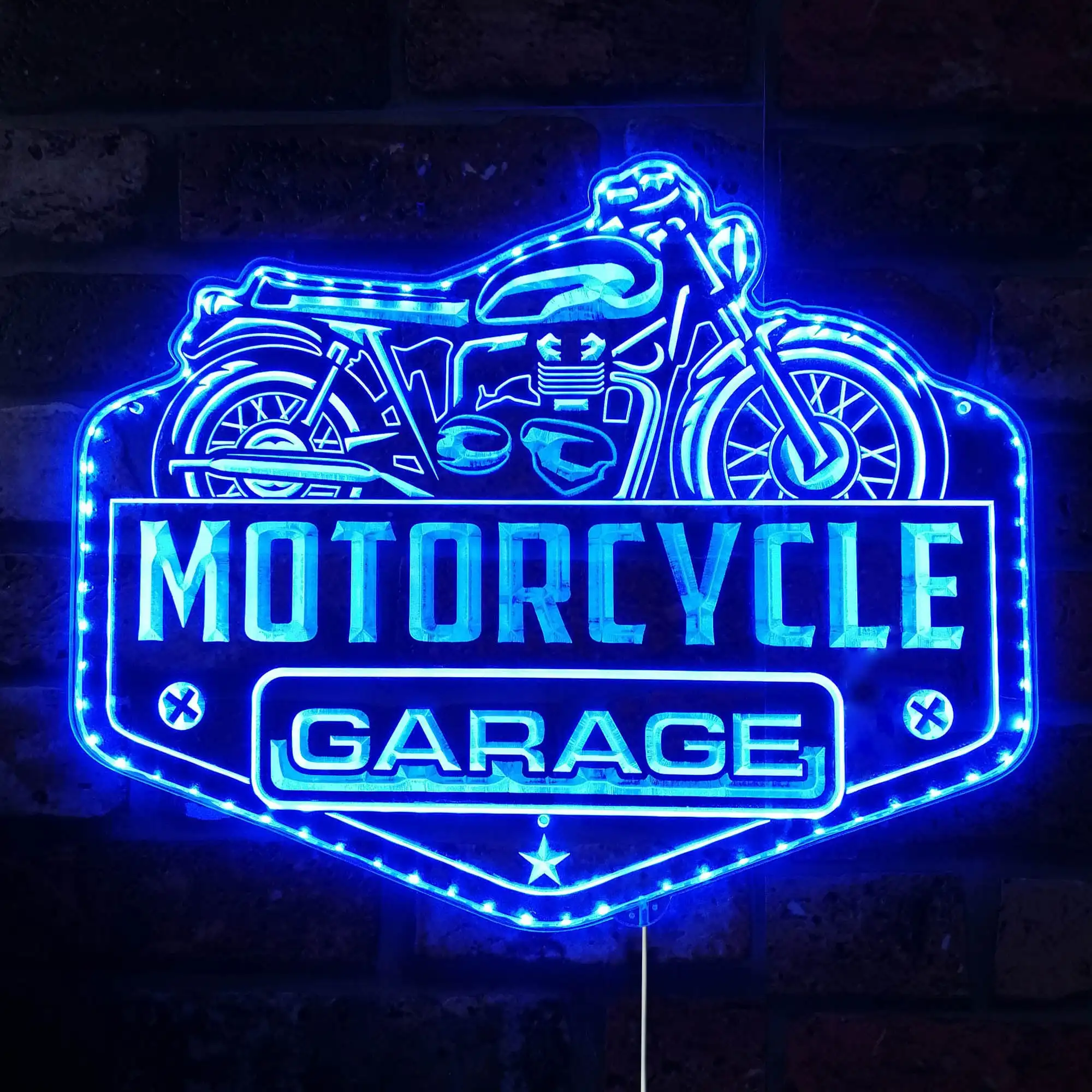 

Motorcycle Garage Man Cave Repair Glam Led Neon Sign st06-fnd-i0057-c