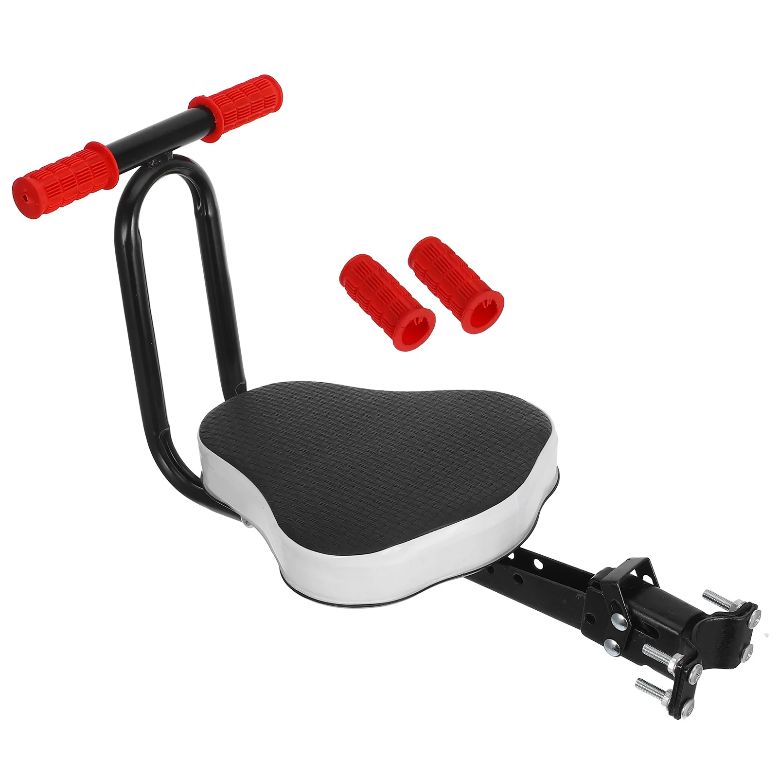

Детское переднее сиденье, регулируемое складное велосипедное сиденье с передней загрузкой, стул с утолщенной опорой, удобное для детей, черный для поездок