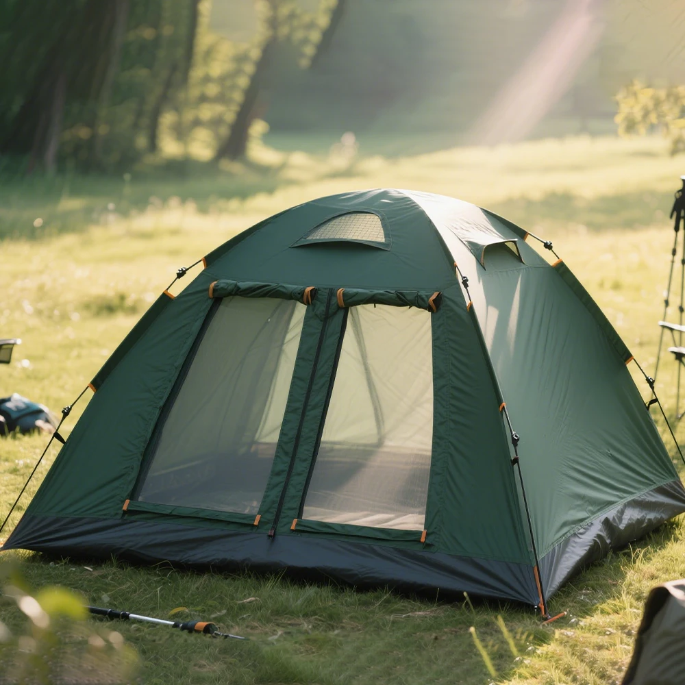 

STLF Outdoor Waterproof Ultra-Lightweight Portable 1-2 Person Outdoor Dome Camping Tent Travel Automatic Pop-Up Tent Automatic T