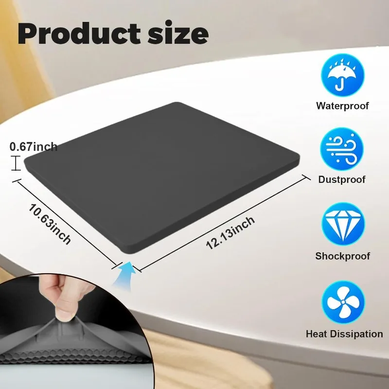 Silicone Protective Cover for Starlink Mini, Anti-drop Soft Protective Shell for Satellite Device Outdoor Use