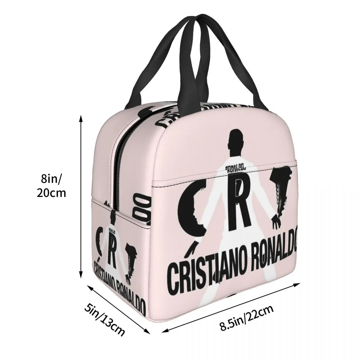 Cristiano_ronaldo Cr7 Lunch Bags Insulated Bento Box Portable Lunch Tote Resuable Picnic Bags Cooler Thermal Bag for Woman Kids