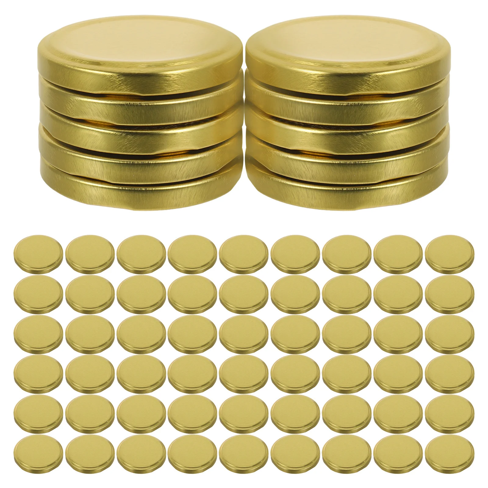

100Pcs Leakproof Mason Jar Lids Metal Caps for Regular Mouth Jars Food Preservation Jam Storage Lids for Jars Leak Proof Lid