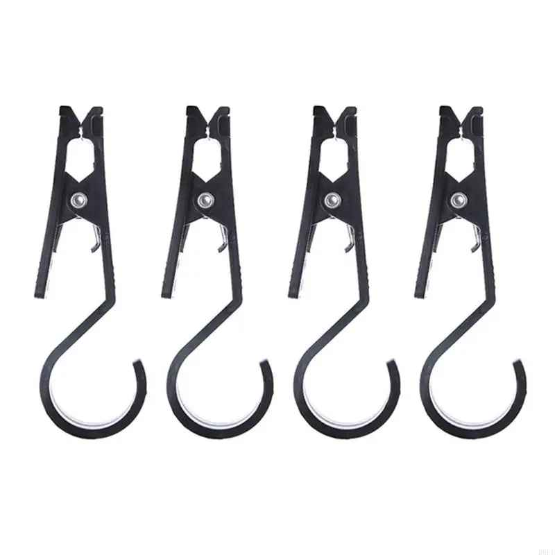 

R6FE 4Pcs Antiskid Clamp Tent Fixed Clip Outdoor Camping Lights Hook Holder Enduring Tent Clamps Nonslip Fixing Clip