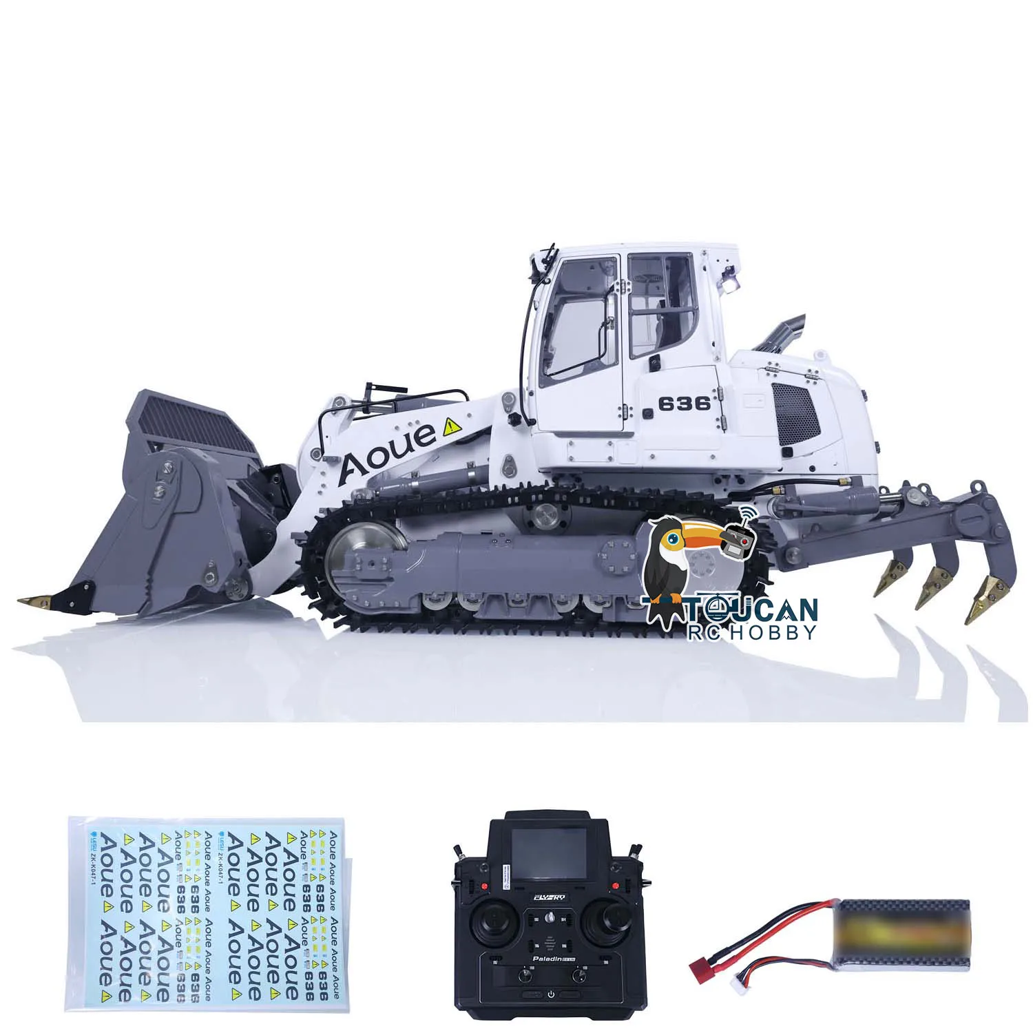 In Stock LESU LR636 1/14 Hydraulic RC Metal Loader PL18EV LITE Construction Vehicles Assembled Painted Light Sound RC Toys Model