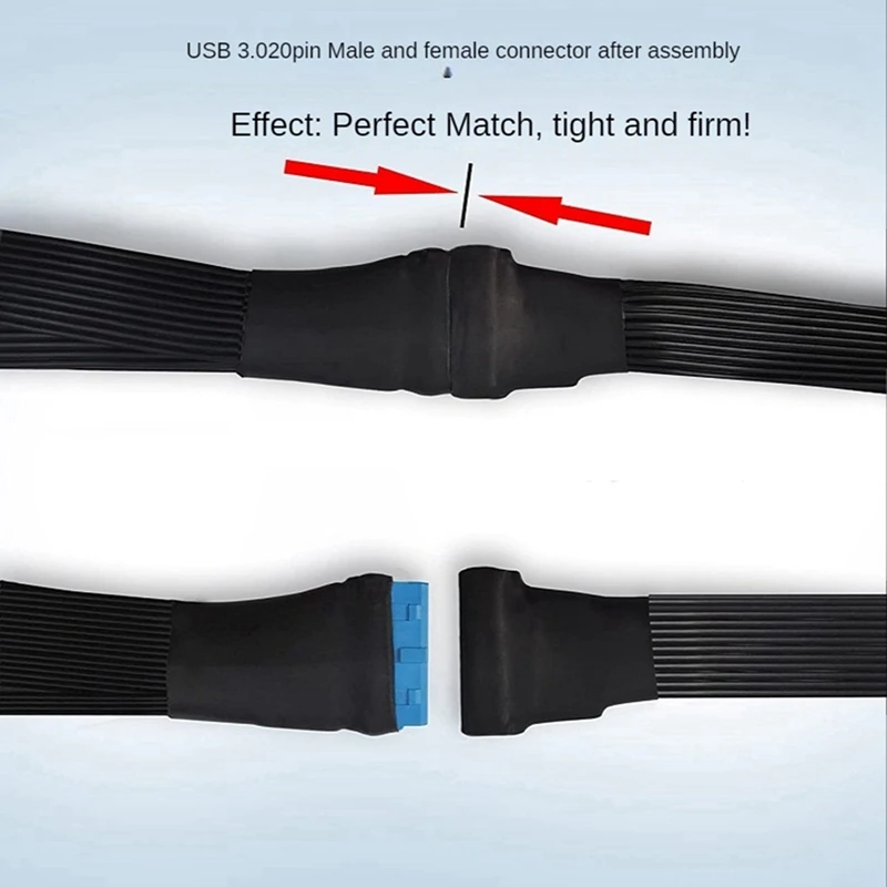 Горячая материнская плата TTKK 5X USB 3,0 19-контактный разъем 1To2 удлинительный кабель-разветвитель 19-контактный 20-контактный внутренний разъем-адаптер кабеля 15 см