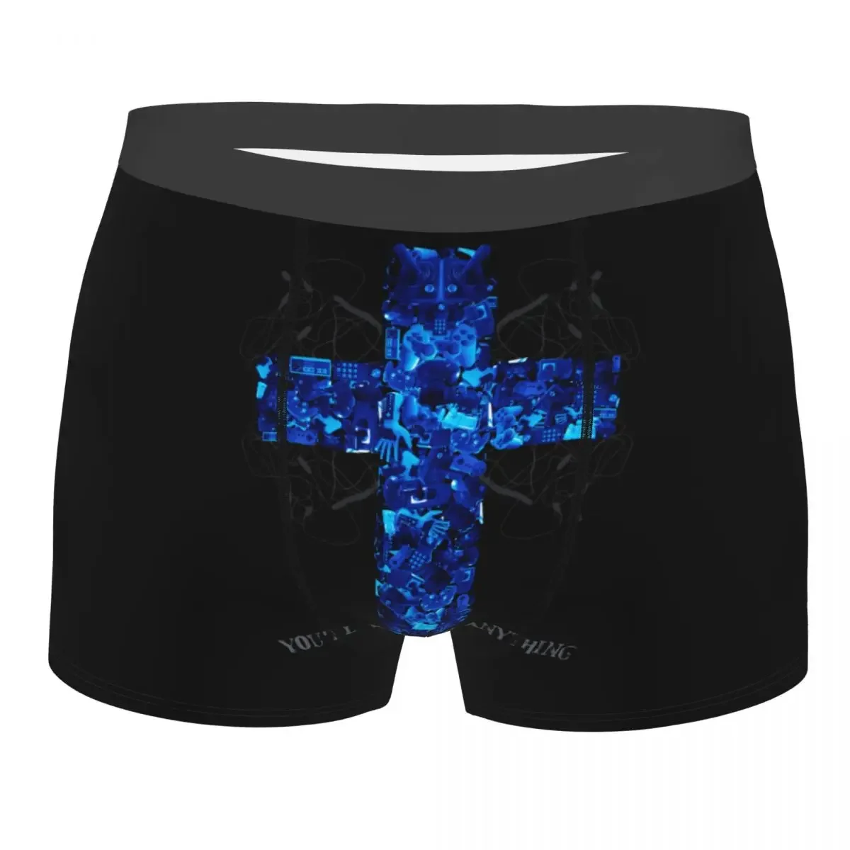 Custom Male Funny  Mindless Hip Hop Punk Rock Self Indulgence Underwear Electro Boxer Briefs Breathable Shorts Panties